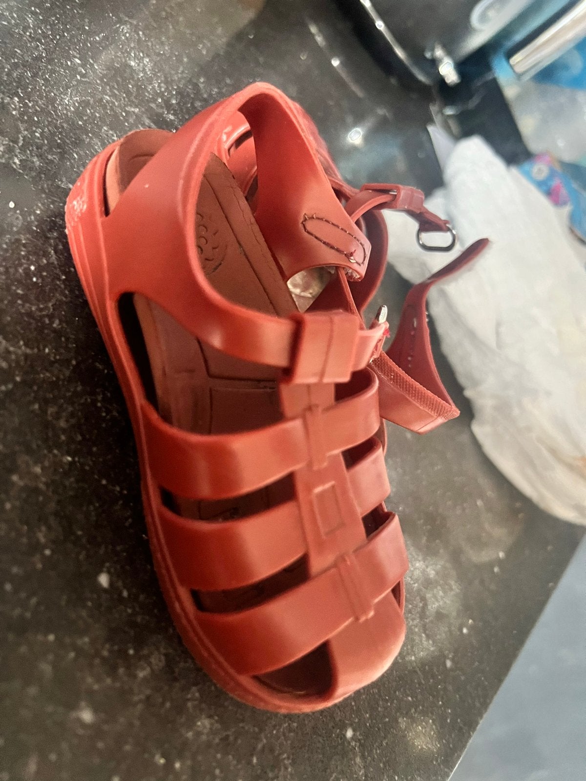 Hema waterschoenen maat 22 rood, Ophalen of Verzenden, Gebruikt, Jongen of Meisje, Schoenen