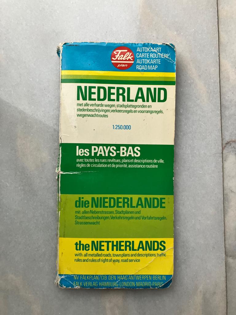 Falkplan Autokaart Nederland, Boeken, Atlassen en Landkaarten, Gelezen, Ophalen of Verzenden, Landkaart, 1800 tot 2000