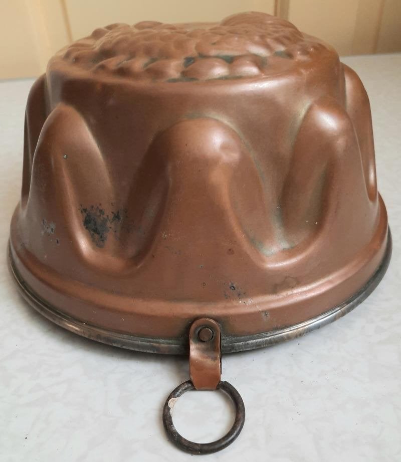 Antiek grote rood koperen cake/taartvorm paard, Ophalen of Verzenden, Koper