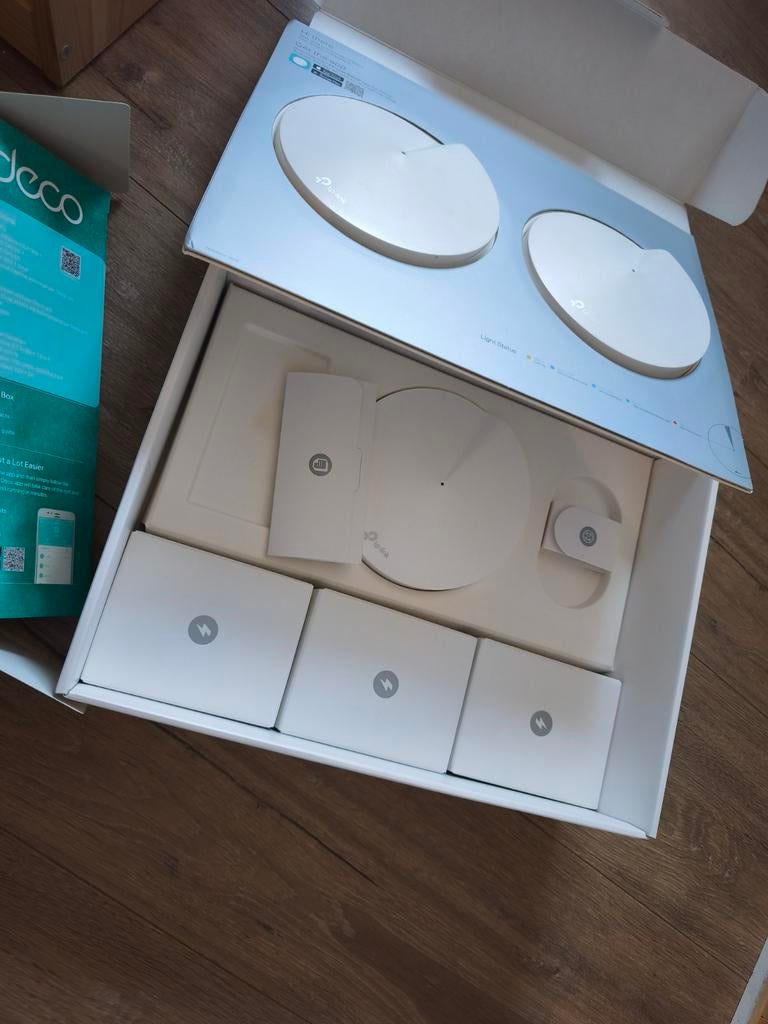 TP-Link Deco M9 Plus wifi systeem 3 stuks, perfecte wifi, Computers en Software, Routers en Modems, Nieuw, Router, Ophalen of Verzenden
