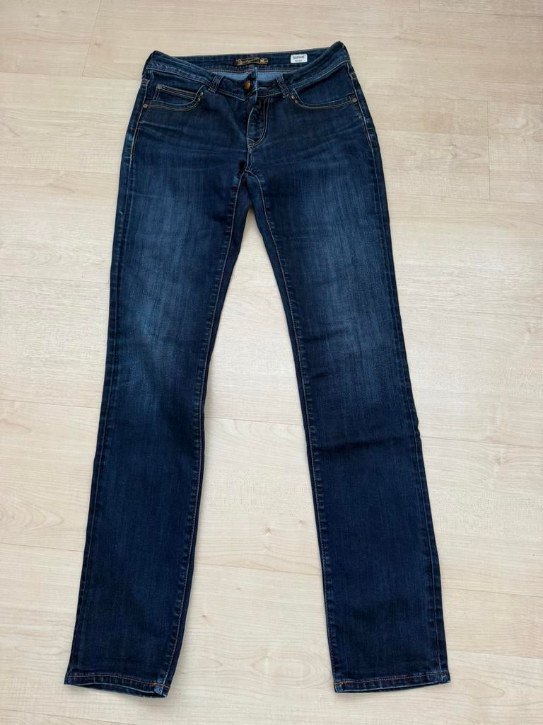 Donkerblauwe mid rise skinny jeans van Mavi Royal Division, Ophalen of Verzenden, Zo goed als nieuw, Blauw, W27 (confectie 34) of kleiner