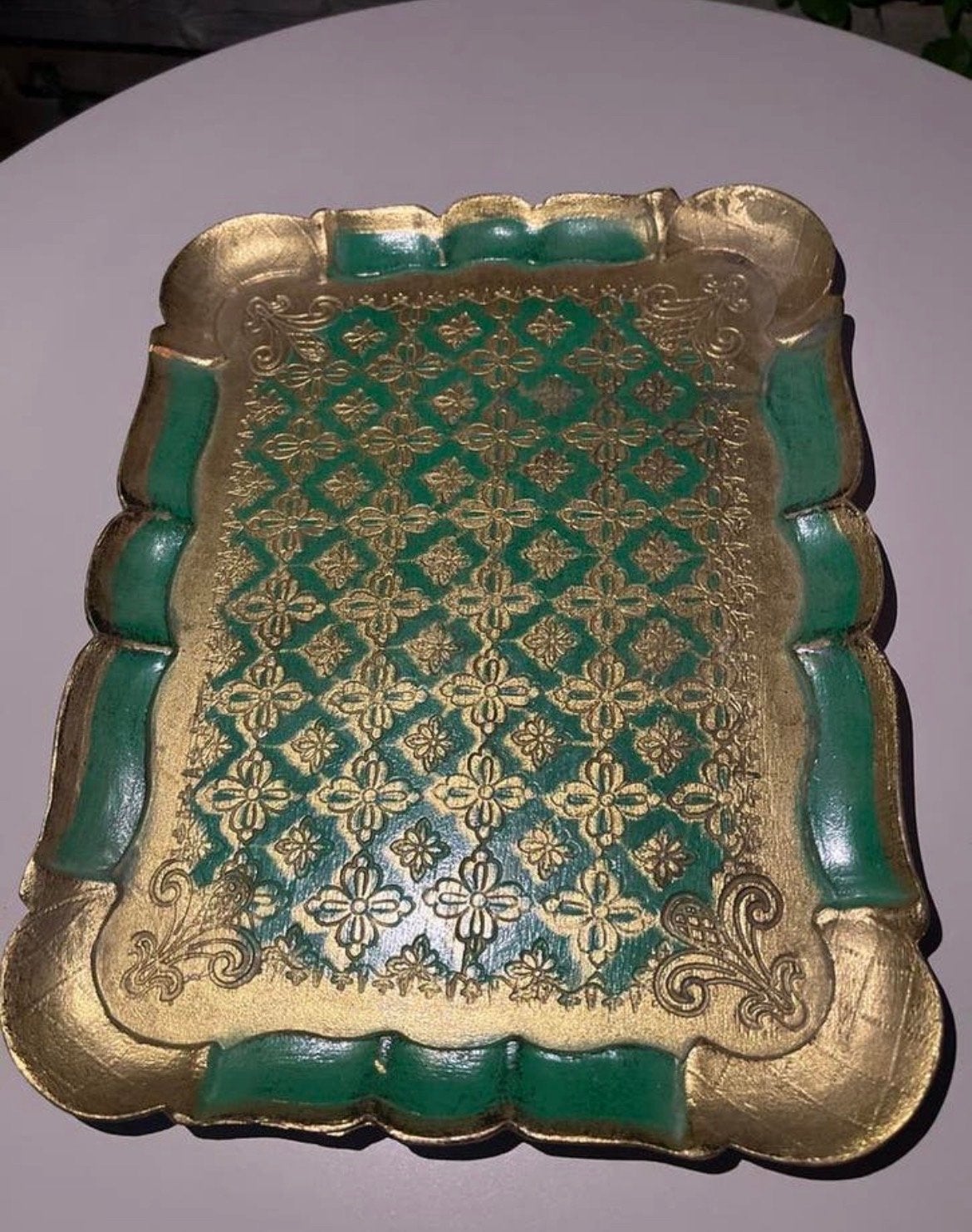 Vintage Dienblad Jaren '70 - Florence, Italië, Ophalen of Verzenden, Gebruikt, Rechthoekig, Kunststof