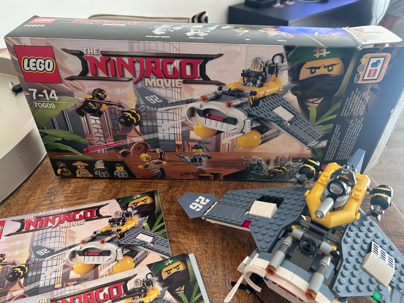 Lego Ninjago Movie 70609 Manta Ray Bomber, Lego, Ophalen of Verzenden, Zo goed als nieuw, Compleet
