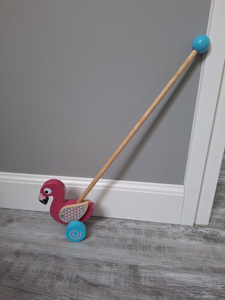 Loopstok flamingo, Ophalen, Zo goed als nieuw