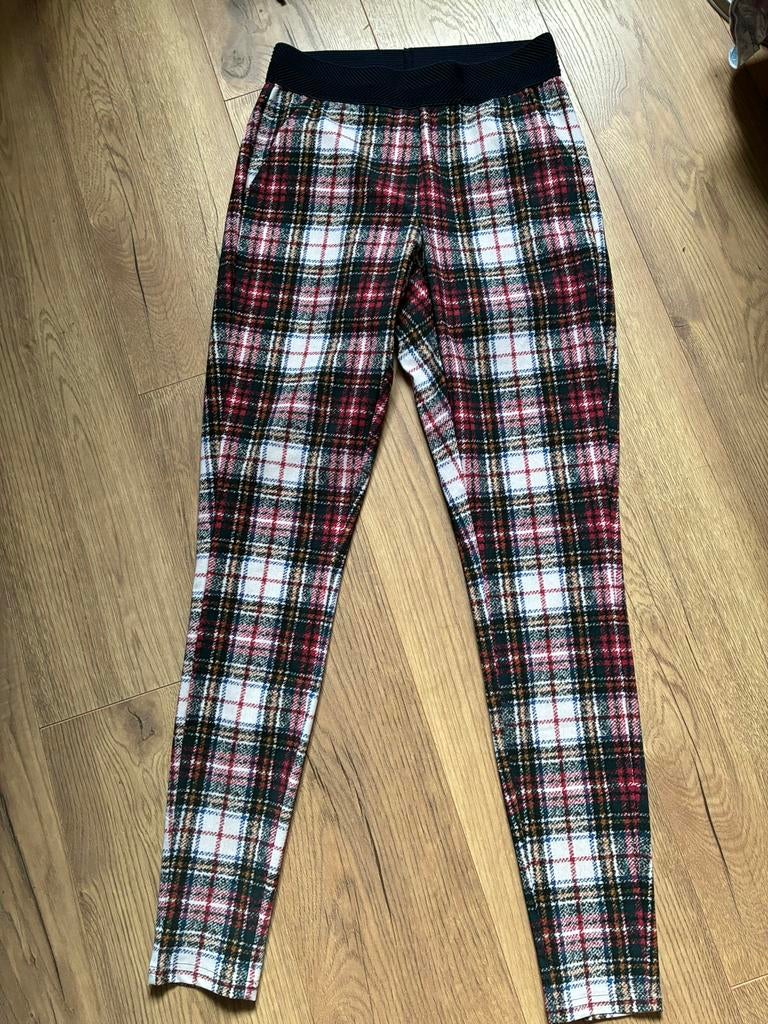 STUDIO ANNELOES stretch broek Schotse ruit m XS, Overige kleuren, Ophalen of Verzenden, Zo goed als nieuw, Maat 34 (XS) of kleiner