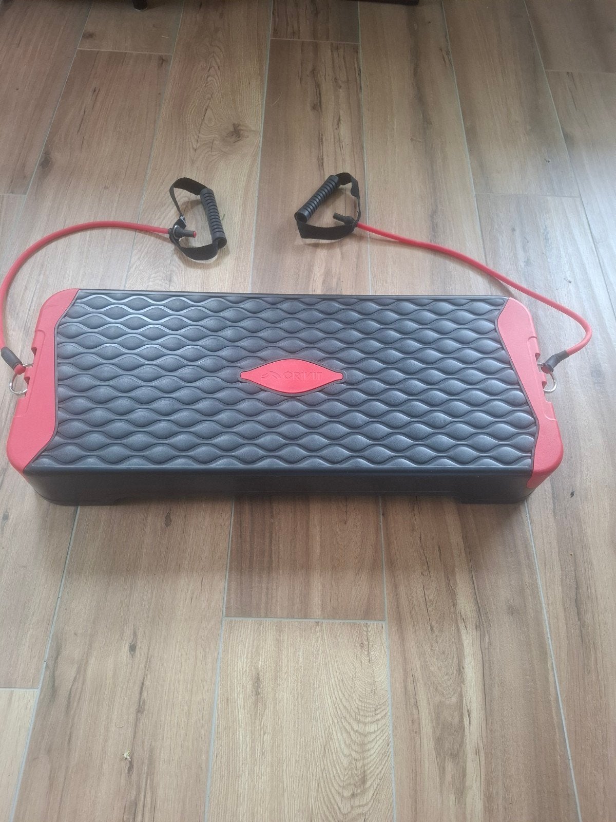 Stepbank met weerstandsbanden - Ideaal voor thuisworkouts, Ophalen of Verzenden, Gebruikt, Buik, Stepbank