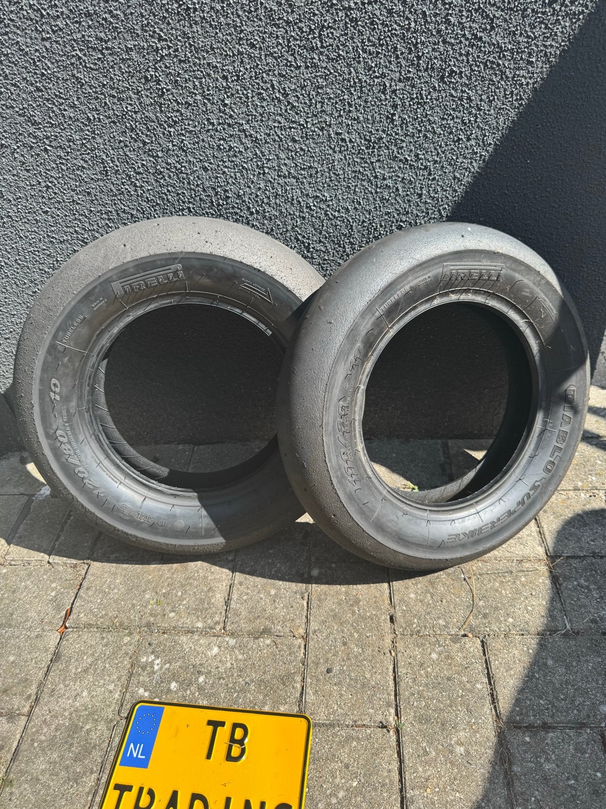 Pirelli Slicks 100/80/10 & 120/80/10 voor Zip/Scooter, Piaggio, Gebruikt, Overige typen, M