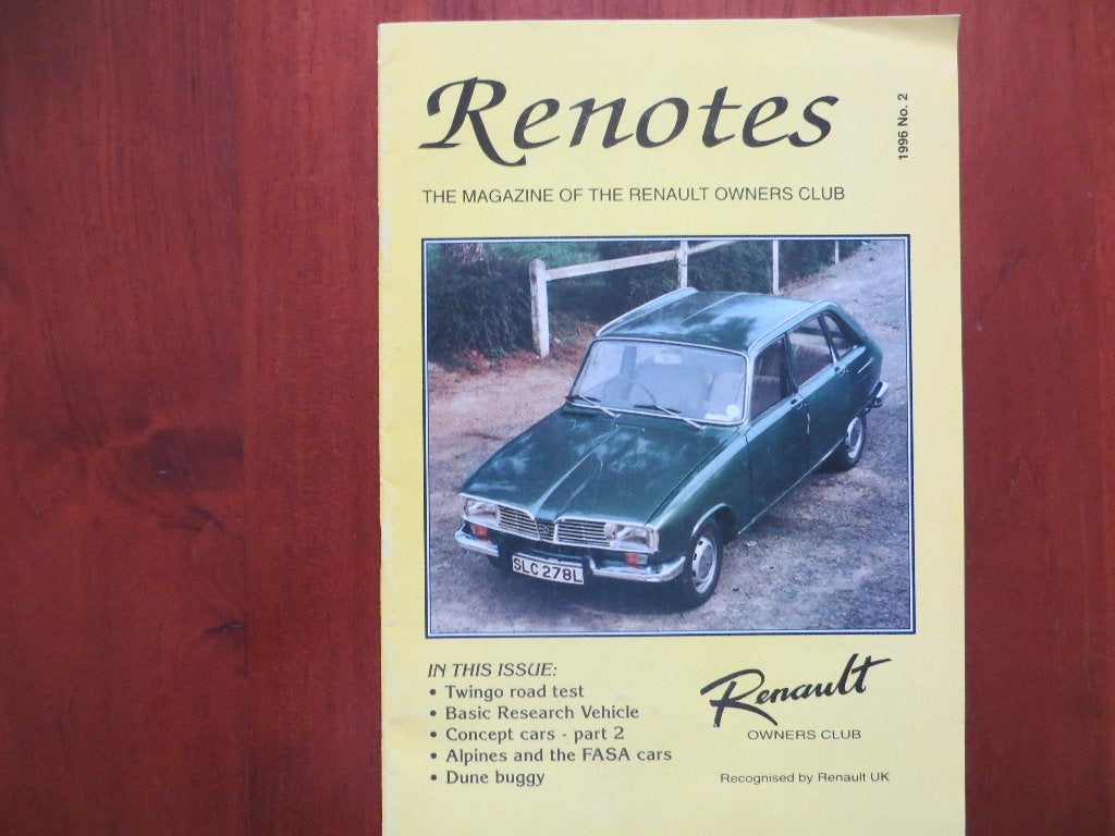 Renotes (2 1996) Renault Twingo, Concept cars, Alpine + FASA, Verzenden, Zo goed als nieuw, Renault