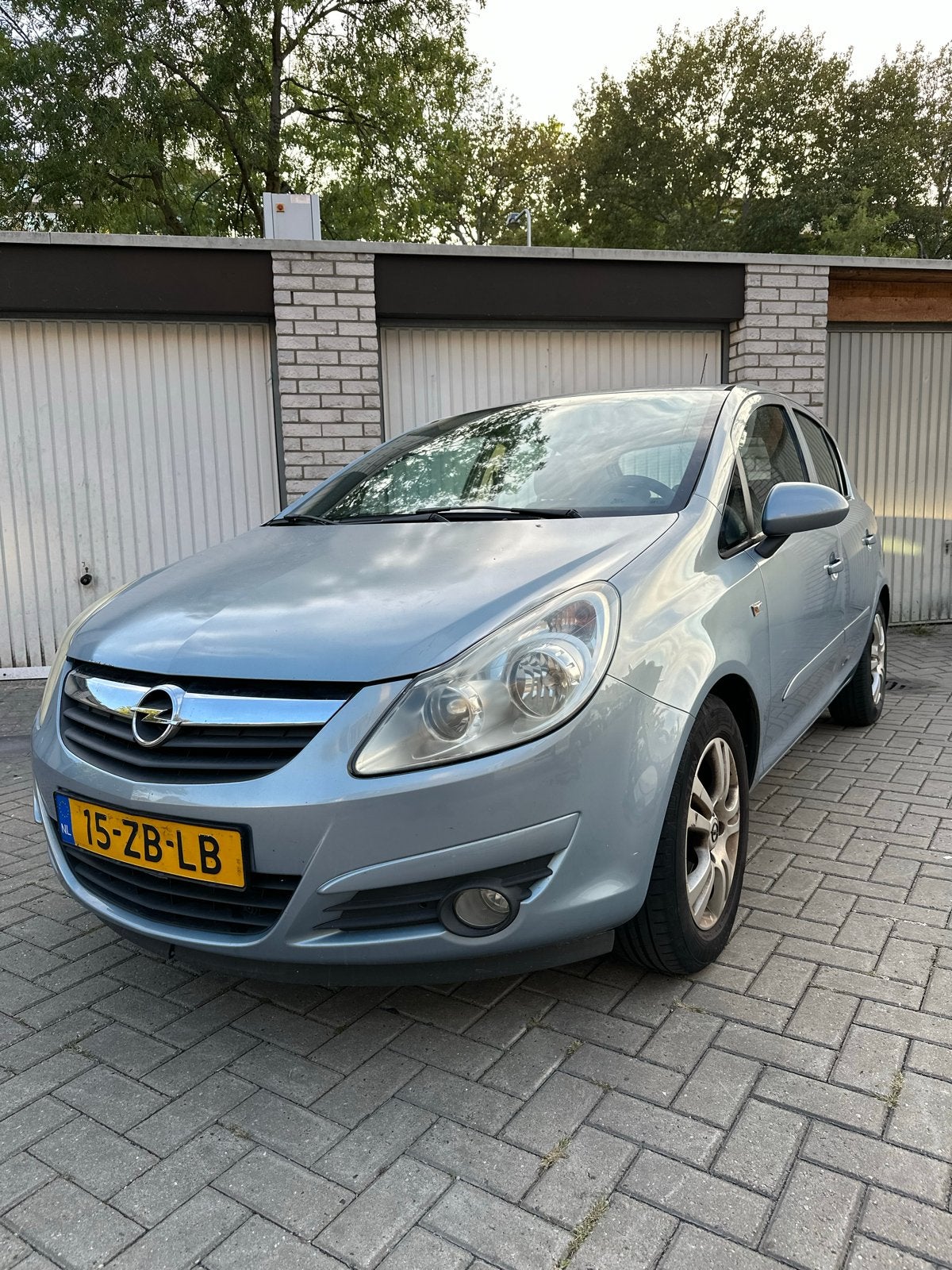 Opel Corsa 1.2 16V 5D 2008 Blauw NAP, AIRCO,CRUISE,TREKHAAK, Auto's, Opel, Voorwielaandrijving, Blauw, 1229 cc, 49 €/maand