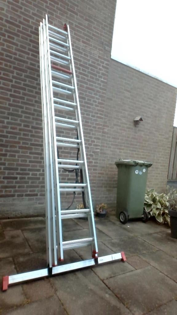 Zo goed als nieuw Altrex Reformladder 3x12 treden, Doe-het-zelf en Verbouw, Ladders en Trappen, Ophalen, Zo goed als nieuw, Ladder