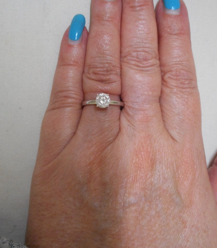 Zilveren Ti Sento ring met heldere steen nr.1347