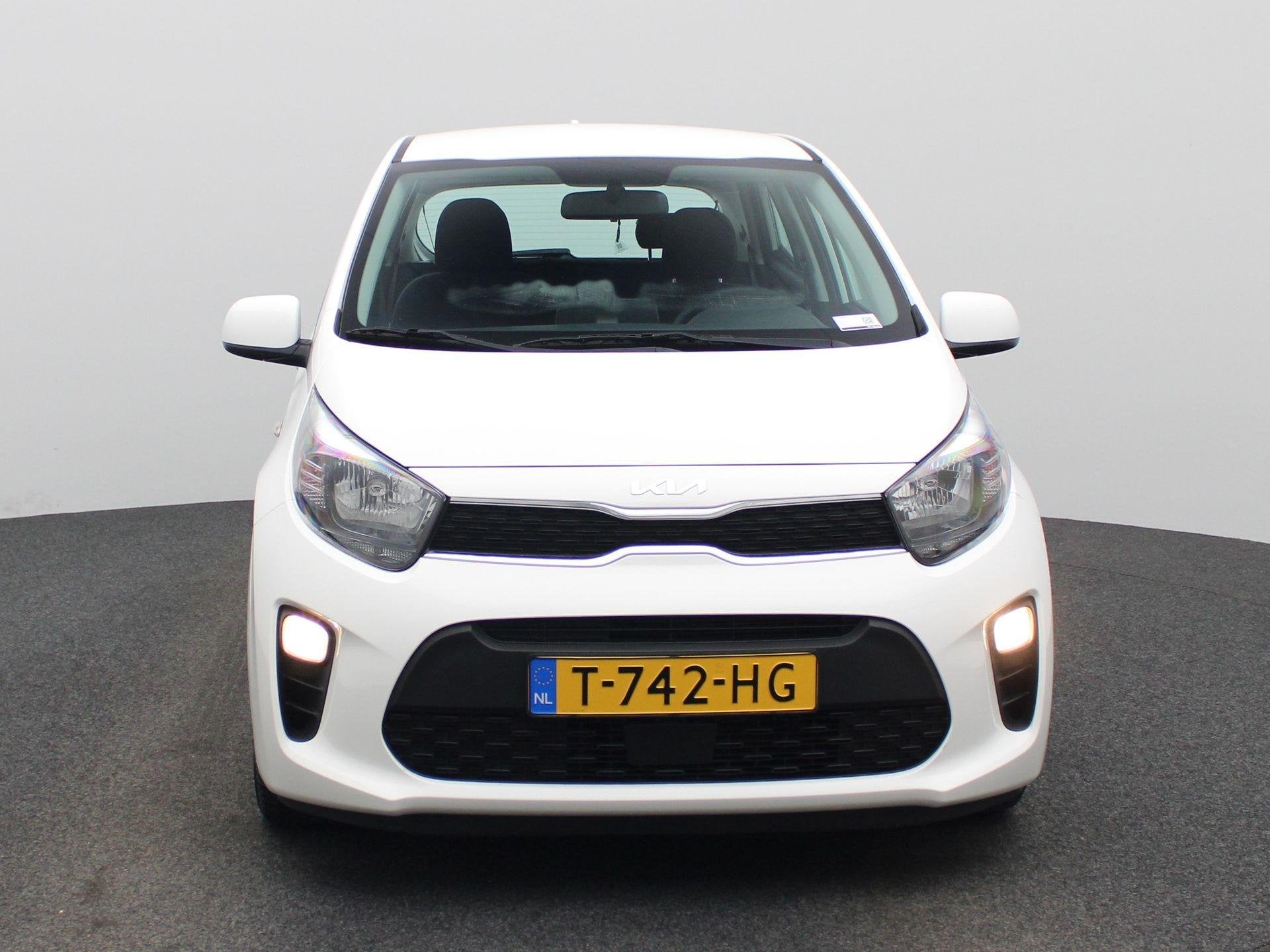 Kia Picanto 1.0 DPi DynamicLine Apple Carplay | Android Auto, Stof, Gebruikt, 4 stoelen, Wit