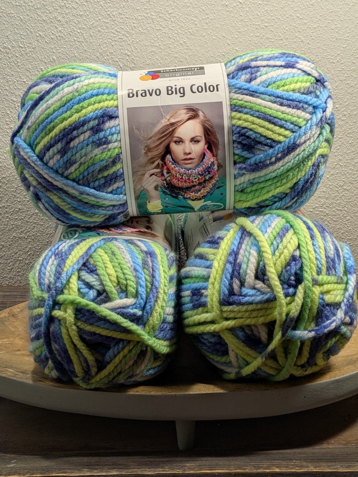 Set van 3 bollen Schachenmayr Bravo Big Color wol, Ophalen of Verzenden, Nieuw, Breien of Haken, Wol of Garen