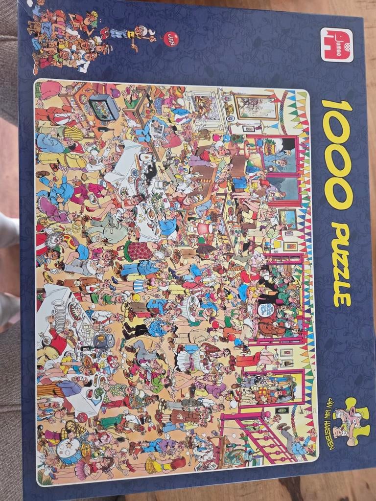 Jan van Haasteren Puzzel 1000 stukjes - verjaardag, Ophalen of Verzenden, 500 t/m 1500 stukjes, Zo goed als nieuw, Legpuzzel