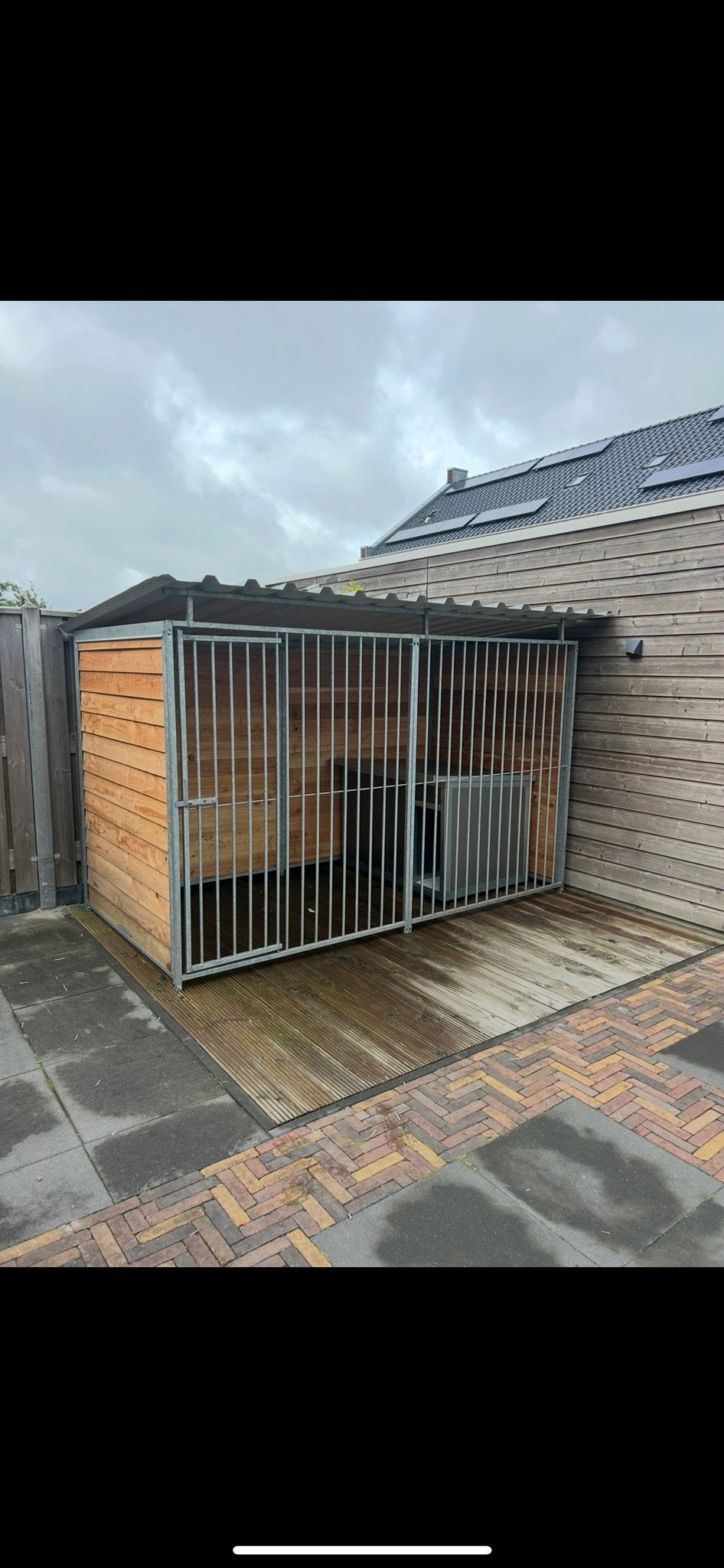 Hondenkennel met nachthok, Dieren en Toebehoren, Ophalen, 110 cm of meer, 100 cm of meer