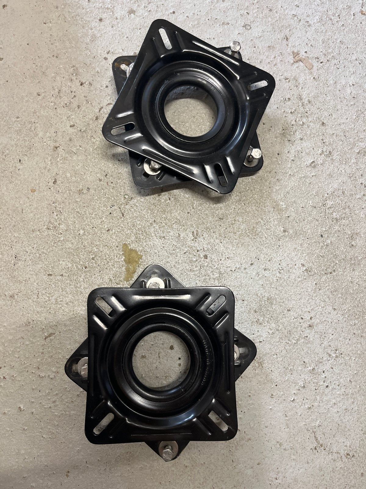 Draaibare stoelplaten (2 stuks) voor bootstoelen, Ophalen of Verzenden, Gebruikt