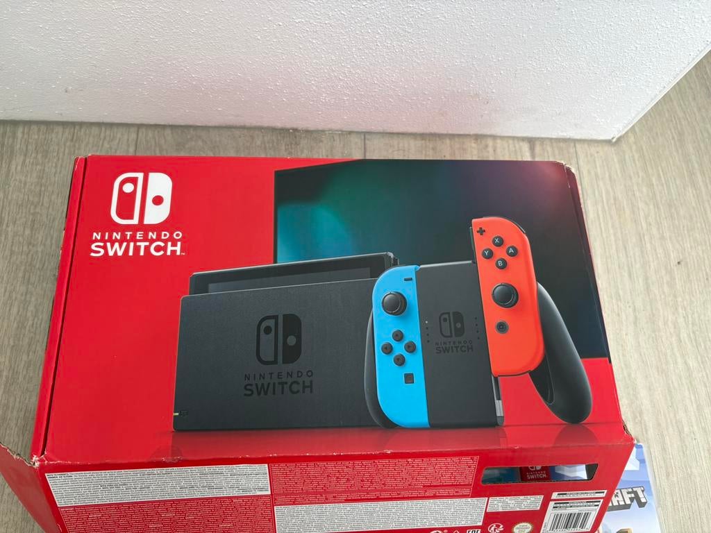 Nintendo Switch (2019 Upgrade) zonder spellen, Spelcomputers en Games, Spelcomputers | Nintendo Switch, Ophalen of Verzenden, Zo goed als nieuw