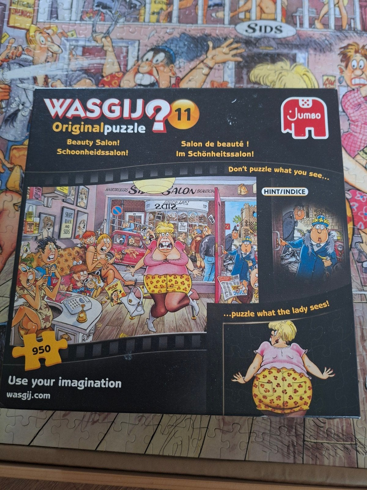 wasgij puzzel 950 st beautysalon, Ophalen, 500 t/m 1500 stukjes, Zo goed als nieuw