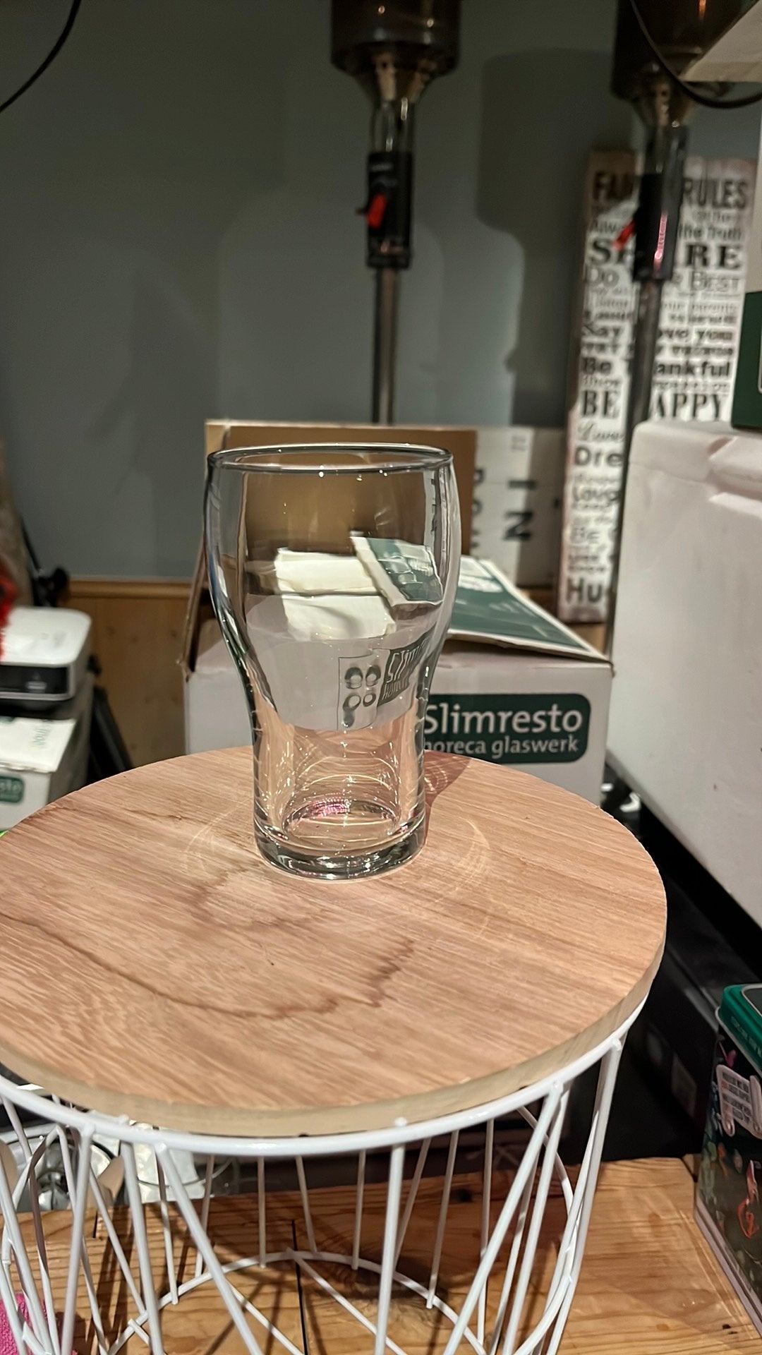 Cola frisdrank glazen 72 stuks slimresto, Ophalen, Zo goed als nieuw, Overige typen