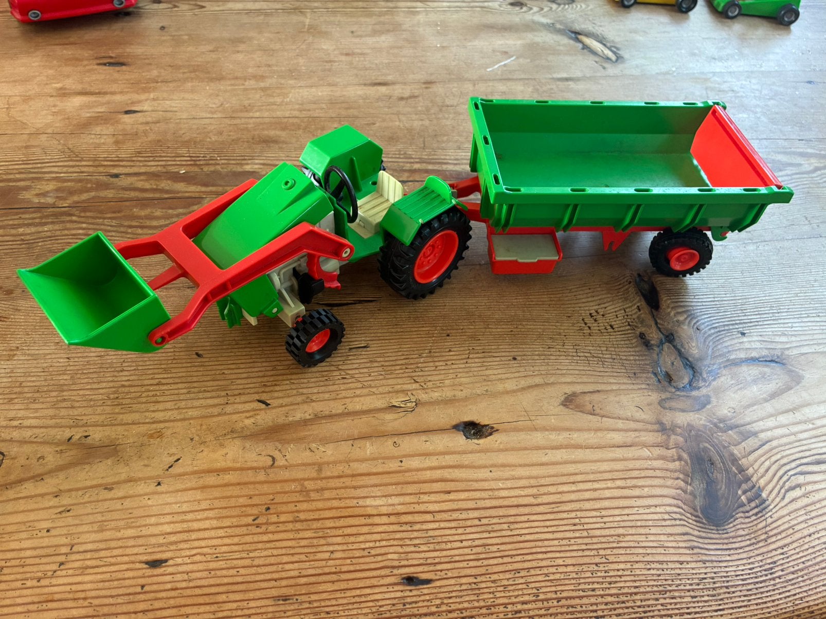 Playmobil tractor met voorlader en aanhanger, Kinderen en Baby's, Speelgoed | Playmobil, Ophalen of Verzenden, Gebruikt, Complete set