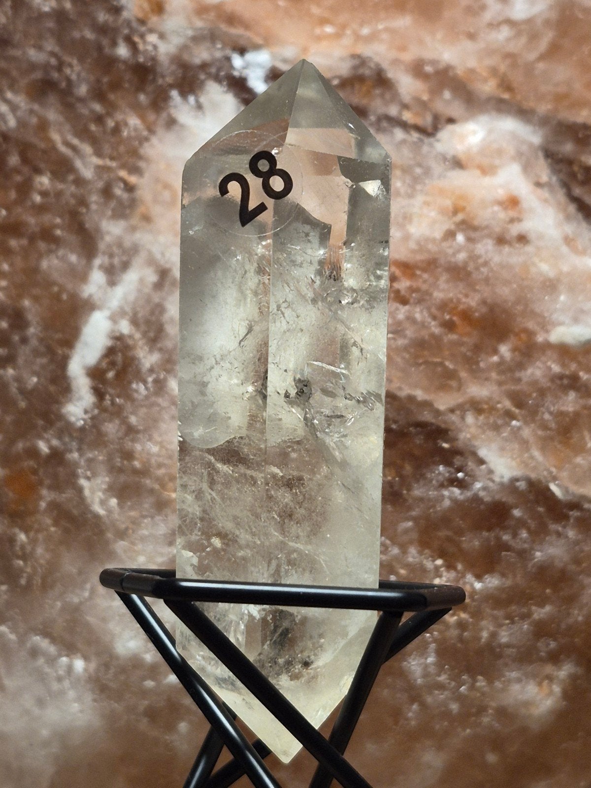 bergkristal dubbel einder, Ophalen of Verzenden
