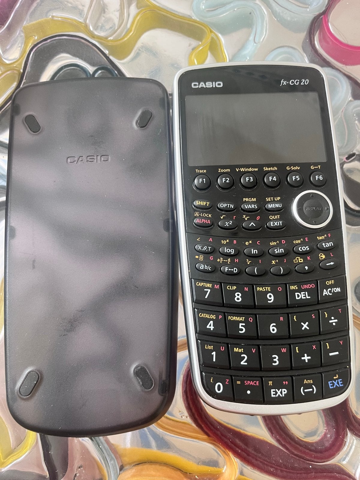 Casio Grafische Rekenmachine Fx-CG20 met hoes., Ophalen, Grafische rekenmachine, Zo goed als nieuw
