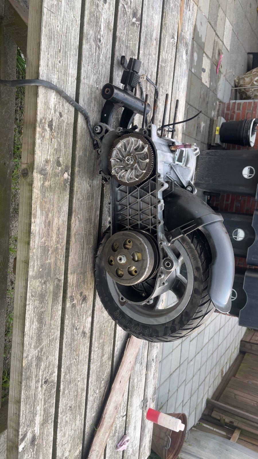 172cc Hexagon blok (niet compleet) - getuned Malossi, Ophalen of Verzenden, Gebruikt, Blok, Piaggio