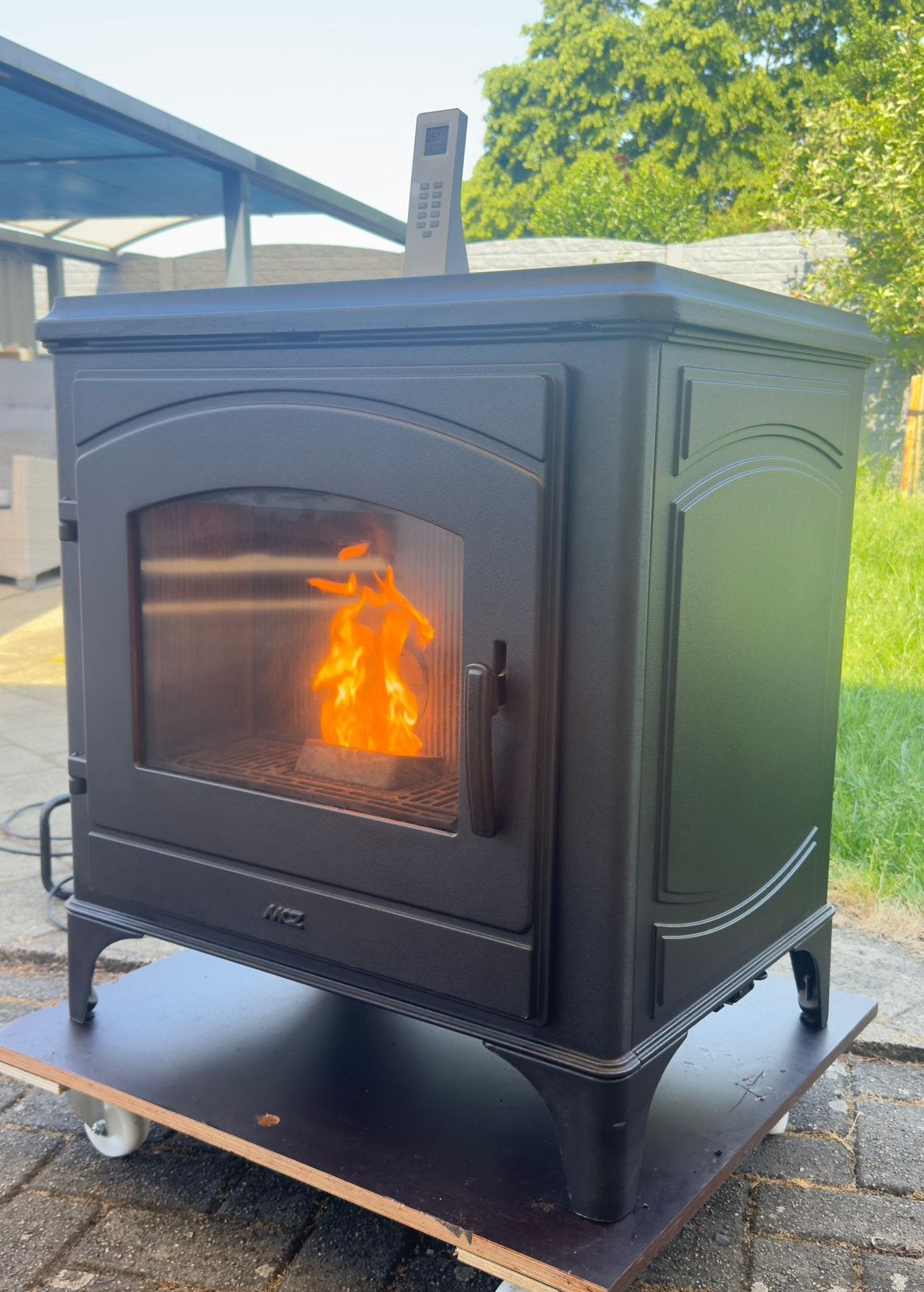 Pelletkachel MCZ DECÒ Air 8 M1+ met wifi/afstandsbediening, Ophalen, Zo goed als nieuw, Overige brandstoffen, Pelletkachel