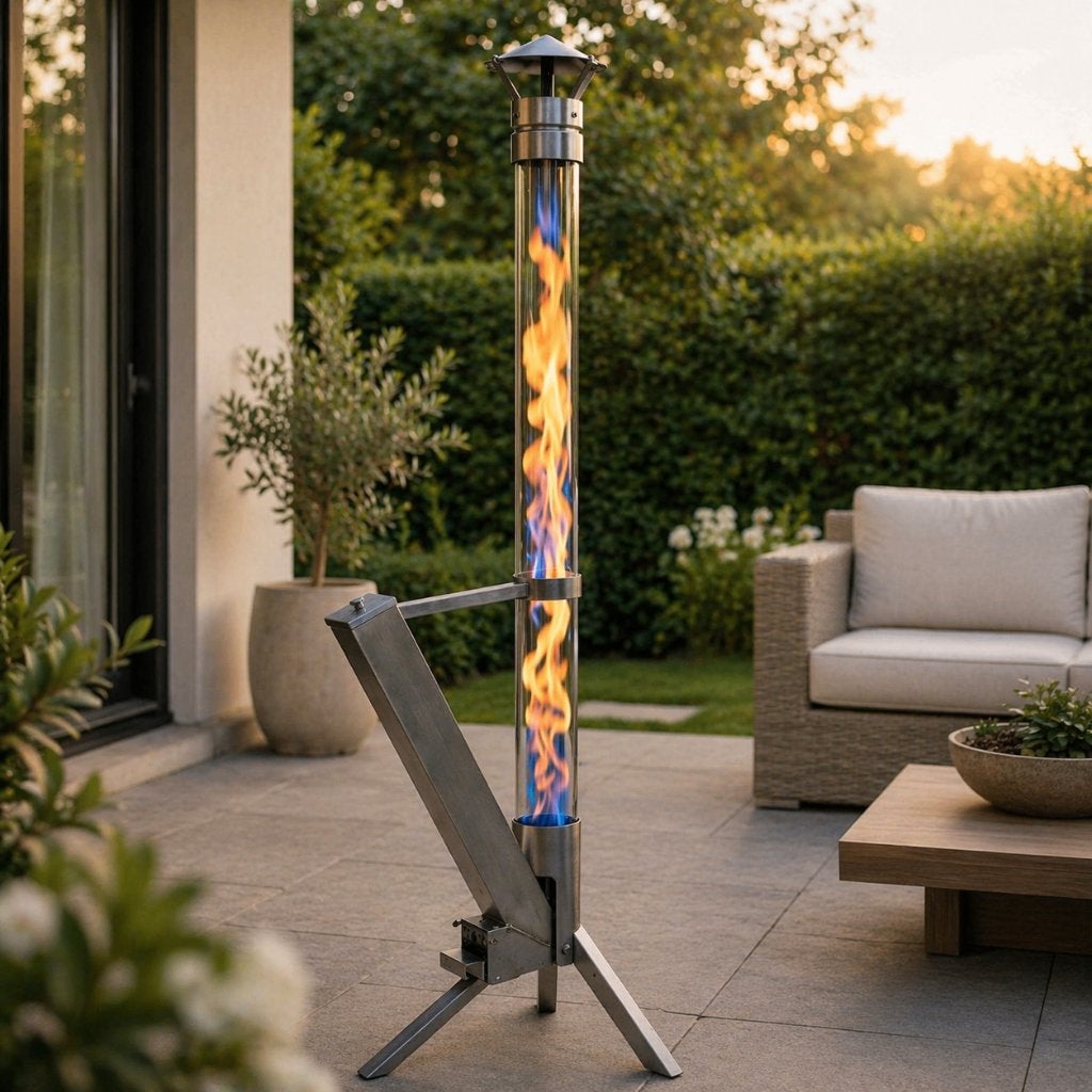 Pellet Terras Heater - Terrasverwarmer - Heater - Fire Tube, Vloer, Nieuw, Outlethal, Ophalen of Verzenden