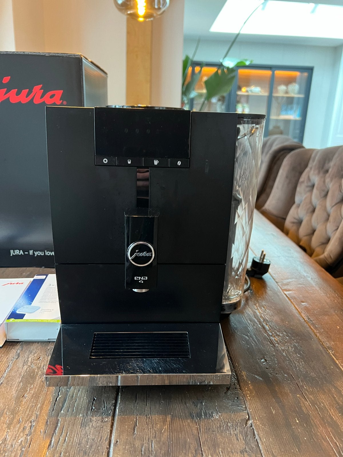 Jura ENA 4 (EB) Full Metro Black, Witgoed en Apparatuur, Koffiezetapparaten, Afneembaar waterreservoir, Koffiemachine, Zo goed als nieuw