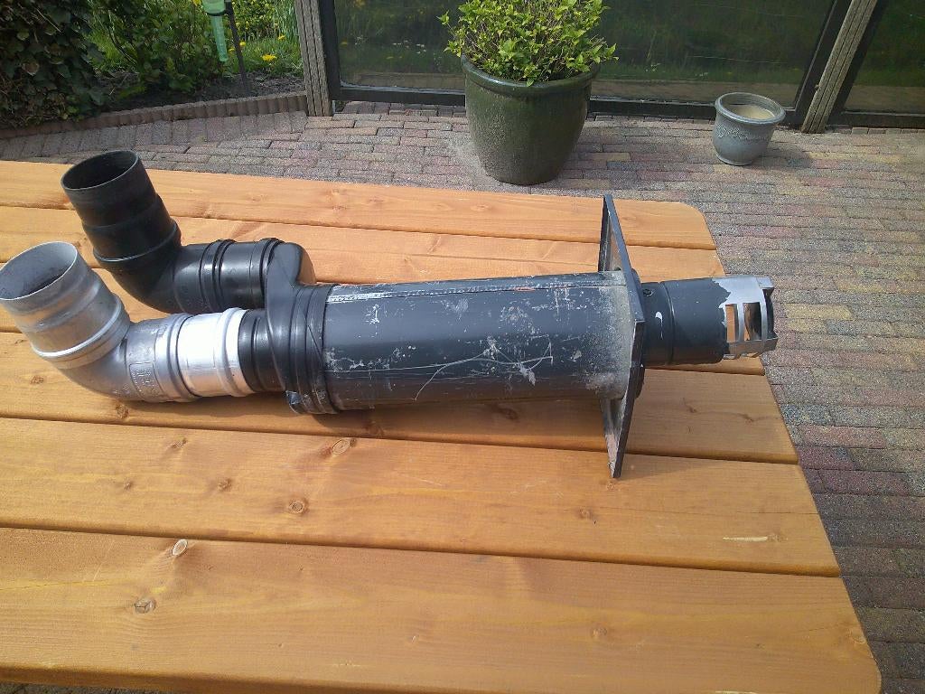 muurdoorvoer.kachel, Ophalen of Verzenden, Gebruikt, Gas, Gaskachel