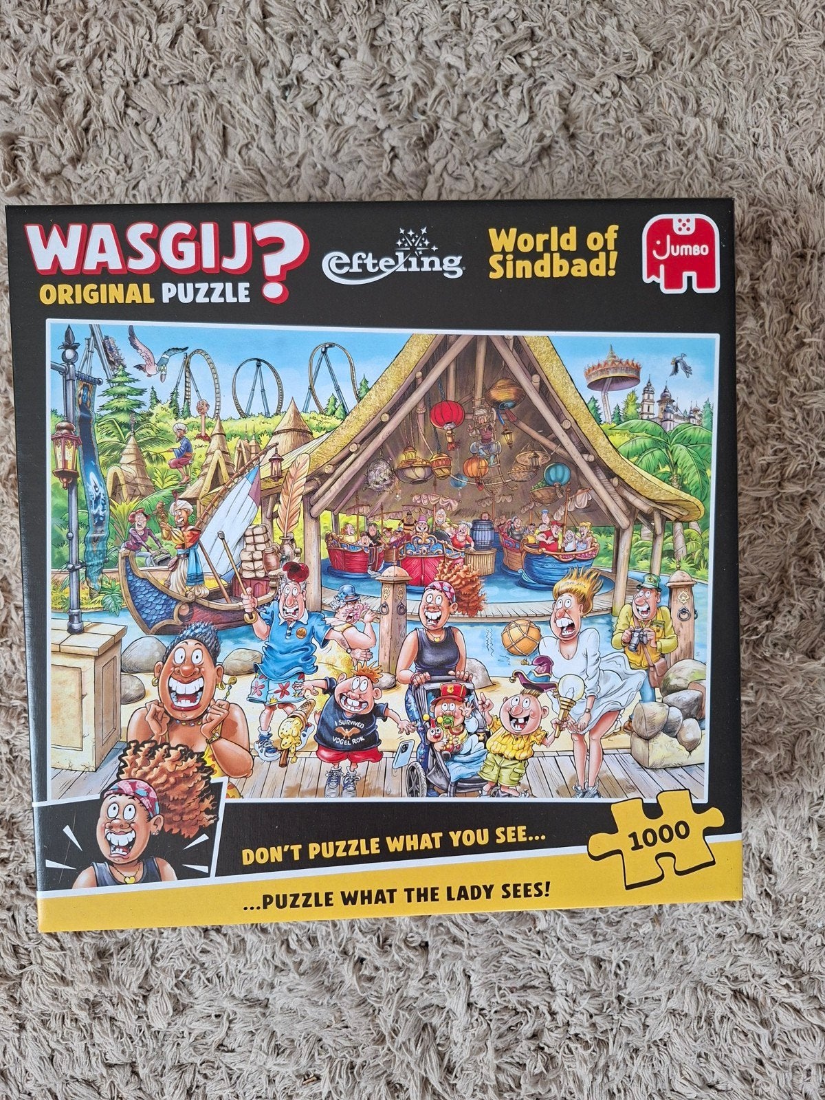 wasgij original efteling puzzel world of sindbad, Ophalen of Verzenden, 500 t/m 1500 stukjes, Zo goed als nieuw