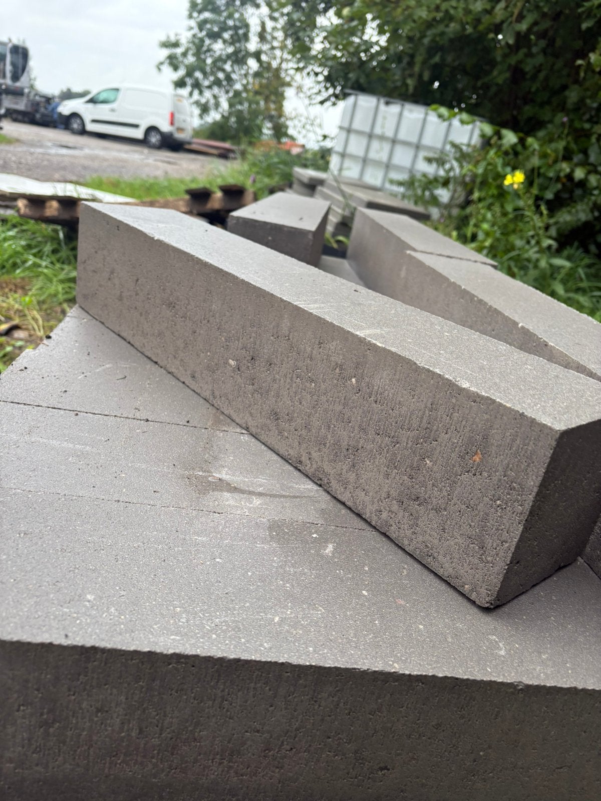 Lineablok grijs 12x12x60, Ophalen of Verzenden, Zo goed als nieuw, Minder dan 100 cm, Minder dan 25 cm