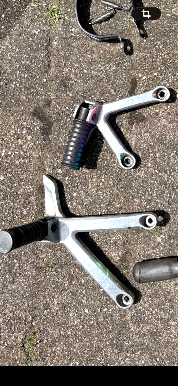 Voetsteunen duosteun passagier xt600e yamaha, Ophalen of Verzenden