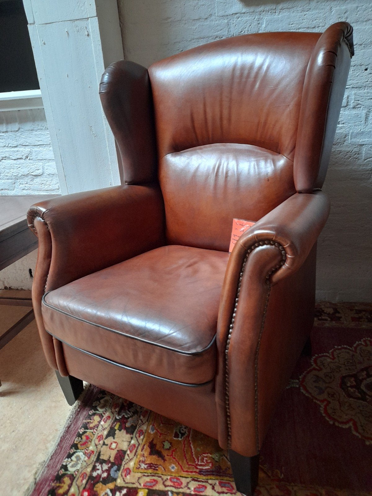 Engelse oorfauteuil, Antiek en Kunst, Ophalen of Verzenden