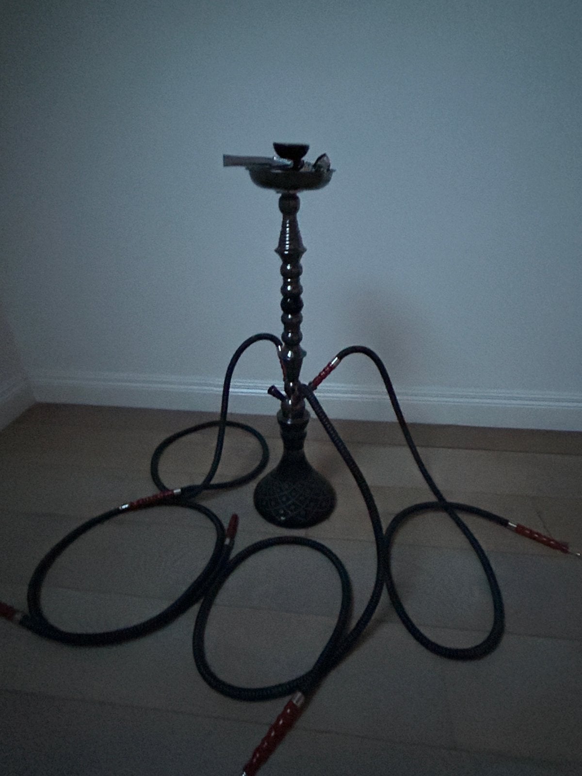 Waterpijp met 4 slangen, Ophalen, Gebruikt