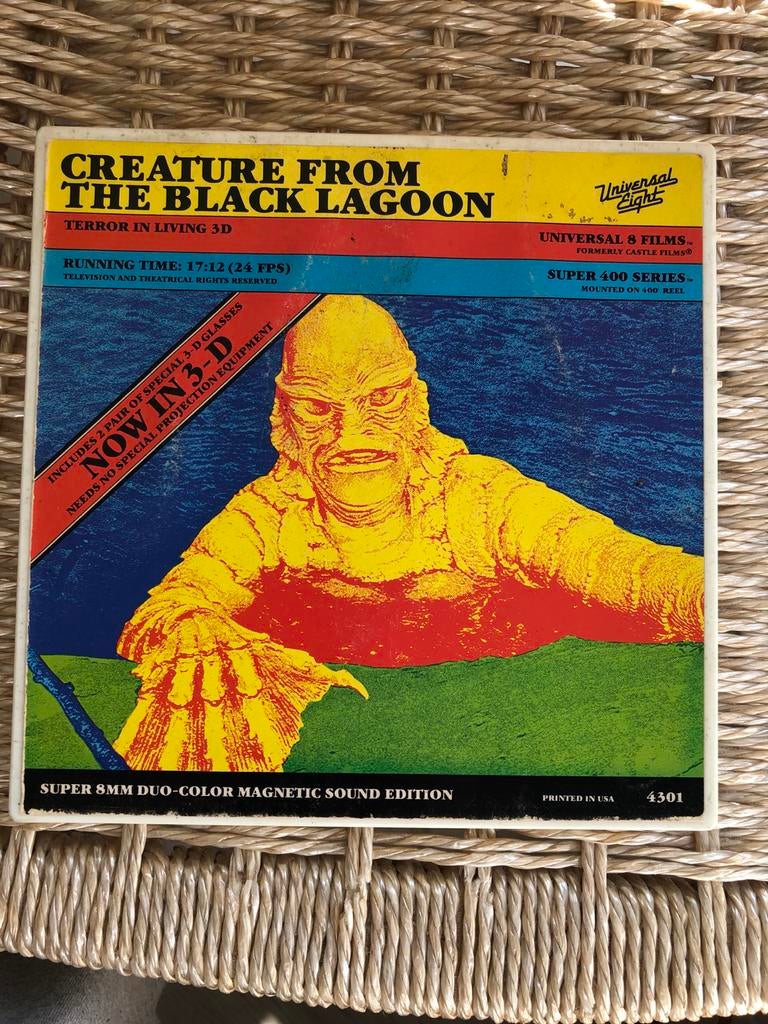 Creature From The Black Lagoon Super 8mm film 3D, Ophalen of Verzenden, 8mm film