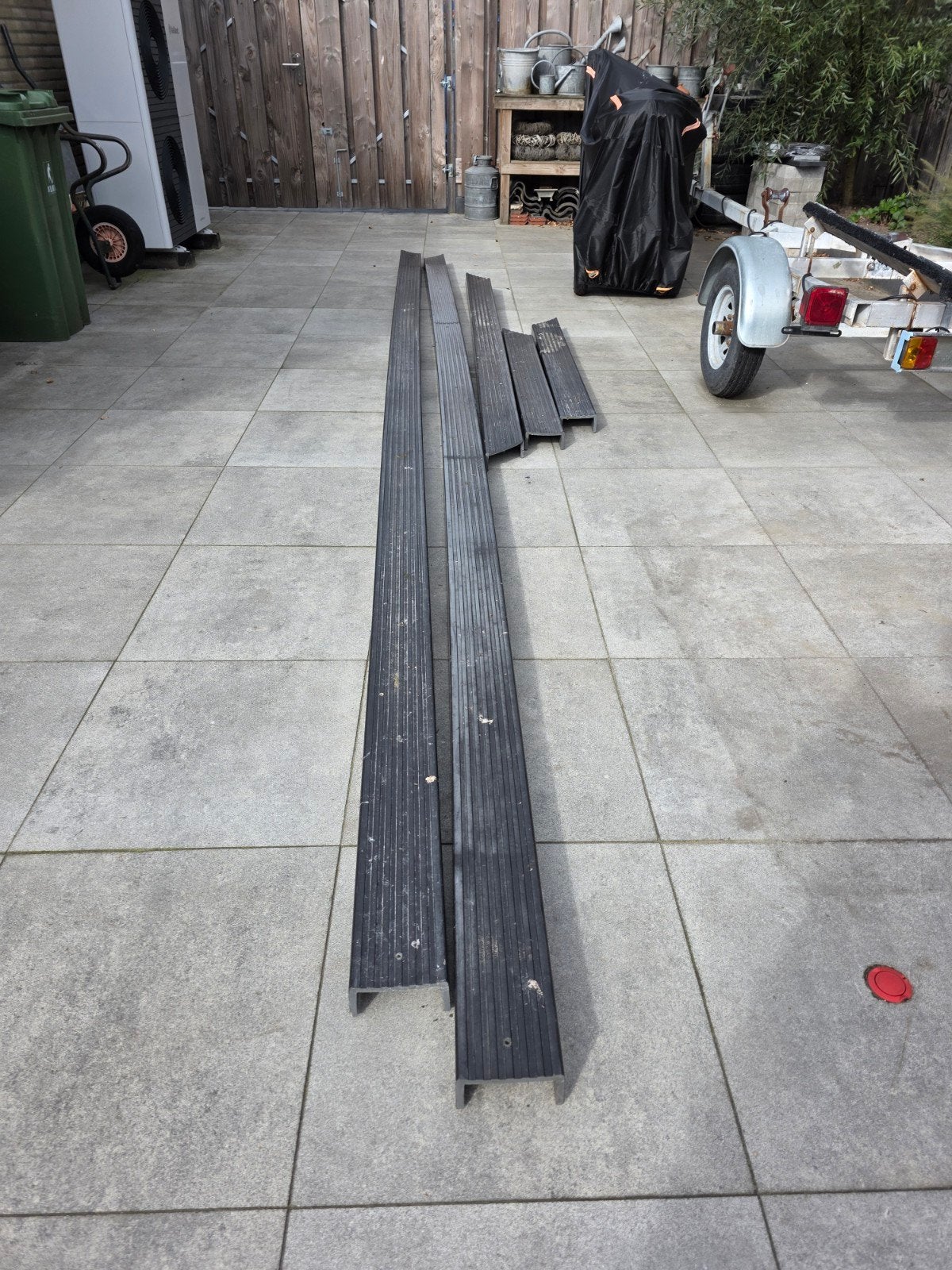 Gebruikte kunststof beschoeiing delen, Ophalen, Gebruikt, 250 cm of meer, Planken