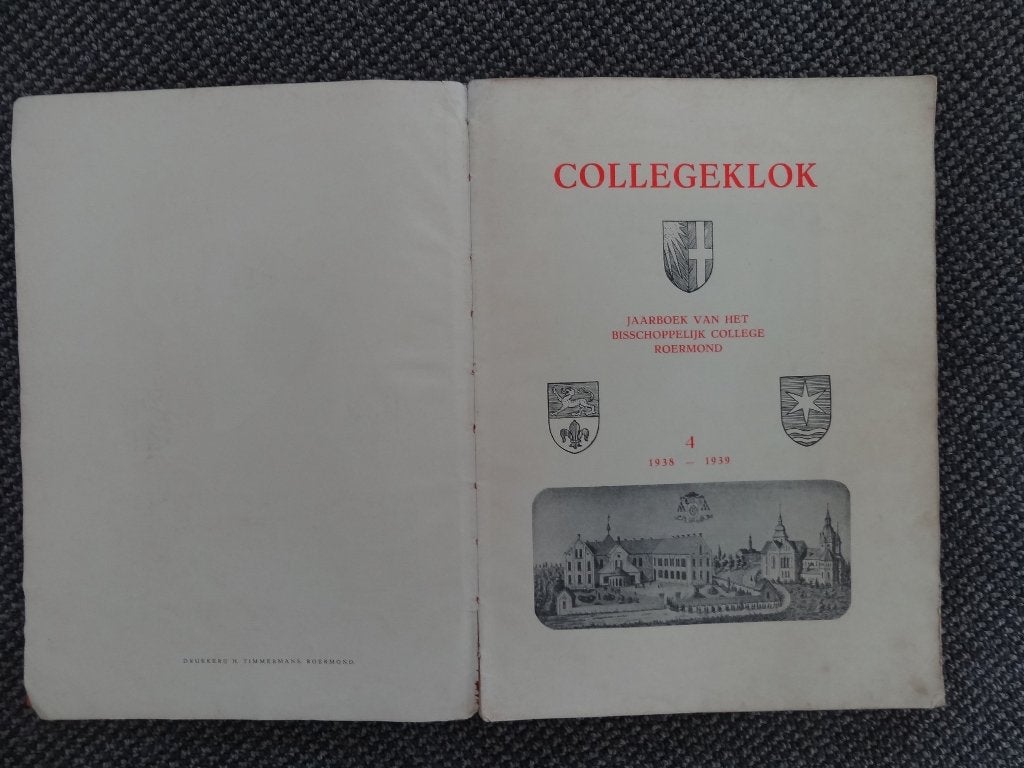 Collegeklok, jaarboek bisschoppelijk college Roermond, nr 4, Verzenden, 20e eeuw of later, Gelezen