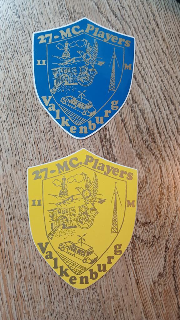 Sticker piraat amateurzender 27mc players, VALKENBURG, Ophalen of Verzenden, Zo goed als nieuw