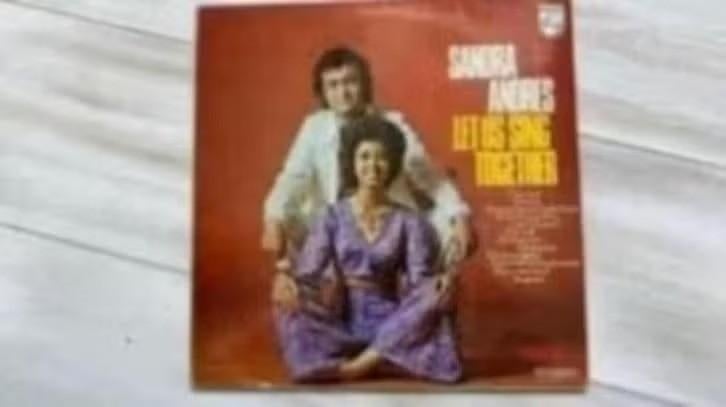Lp : Sandra + Andres - Let us sing together., Ophalen of Verzenden, Gebruikt, 12 inch