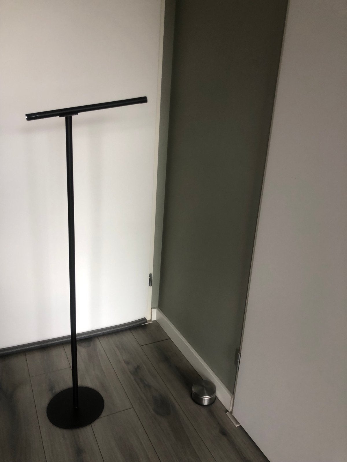 Moderne Vloerlamp zwart, Ophalen of Verzenden, Zo goed als nieuw, Metaal, 150 tot 200 cm