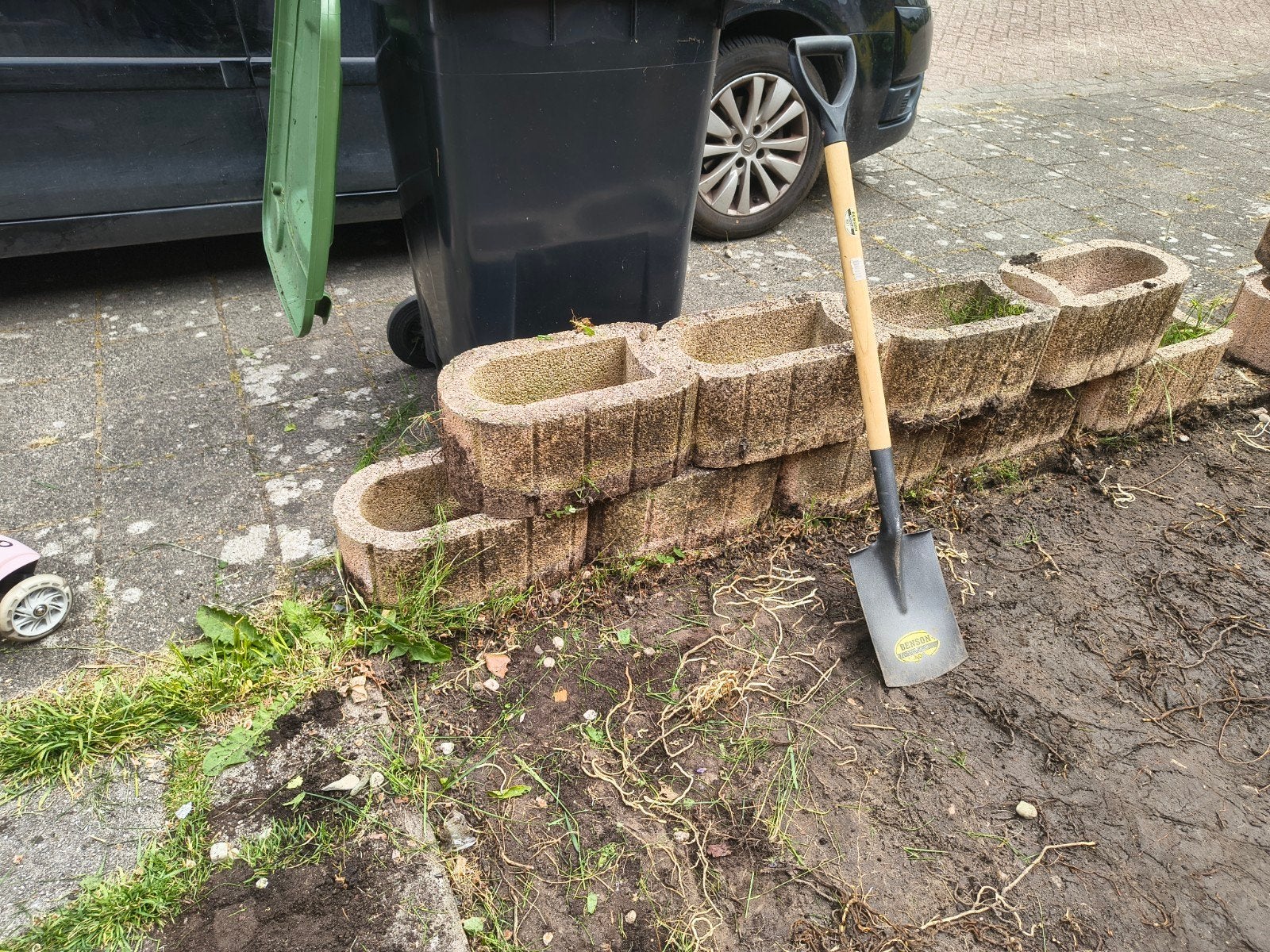 Stapel bloembakken, Tuin en Terras, Ophalen, Gebruikt
