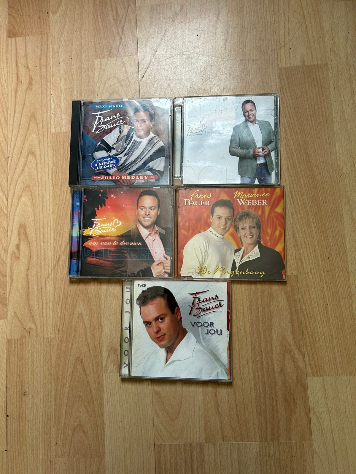 5 ORGINELE CDS VAN FRANS BAUER, Ophalen of Verzenden, Zo goed als nieuw, Levenslied of Smartlap