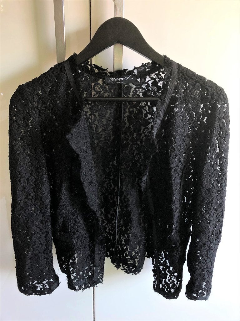 Rinascimento kanten blazer S, Ophalen of Verzenden, Zo goed als nieuw, Zwart