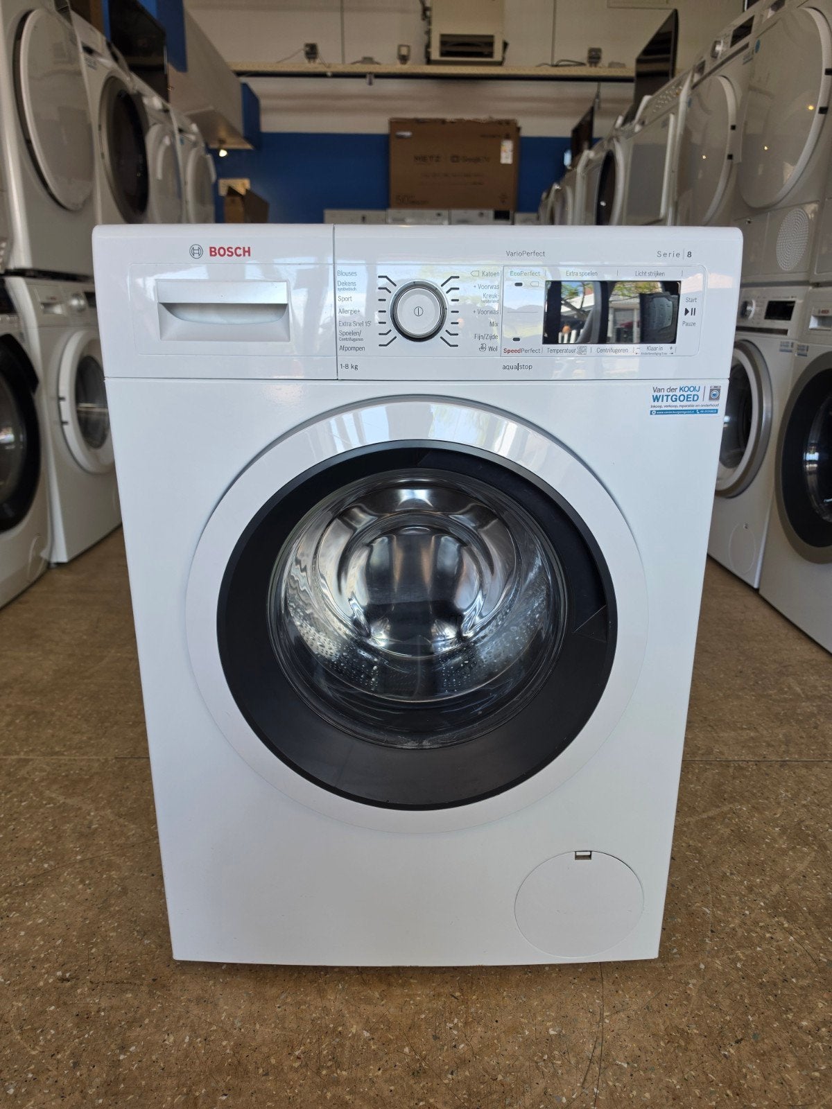 Bosch Serie 8 wasmachine | 1600 toeren | Gratis thuis 🚚✅️, Bosch, Jirnsum, 8 tot 10 kg, Ophalen of Verzenden