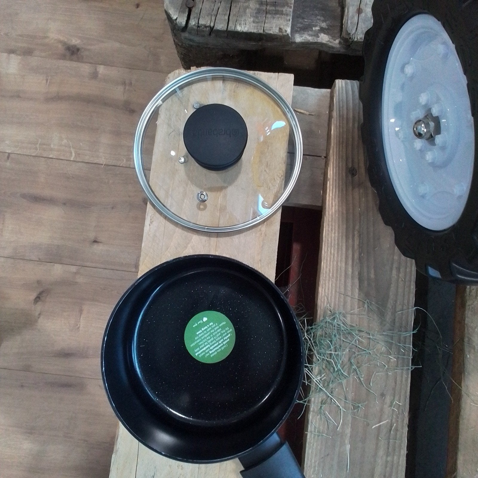 Koekenpan met deksel - Zo goed als nieuw, GreenPan, Ophalen of Verzenden, GreenPan, Antiaanbaklaag