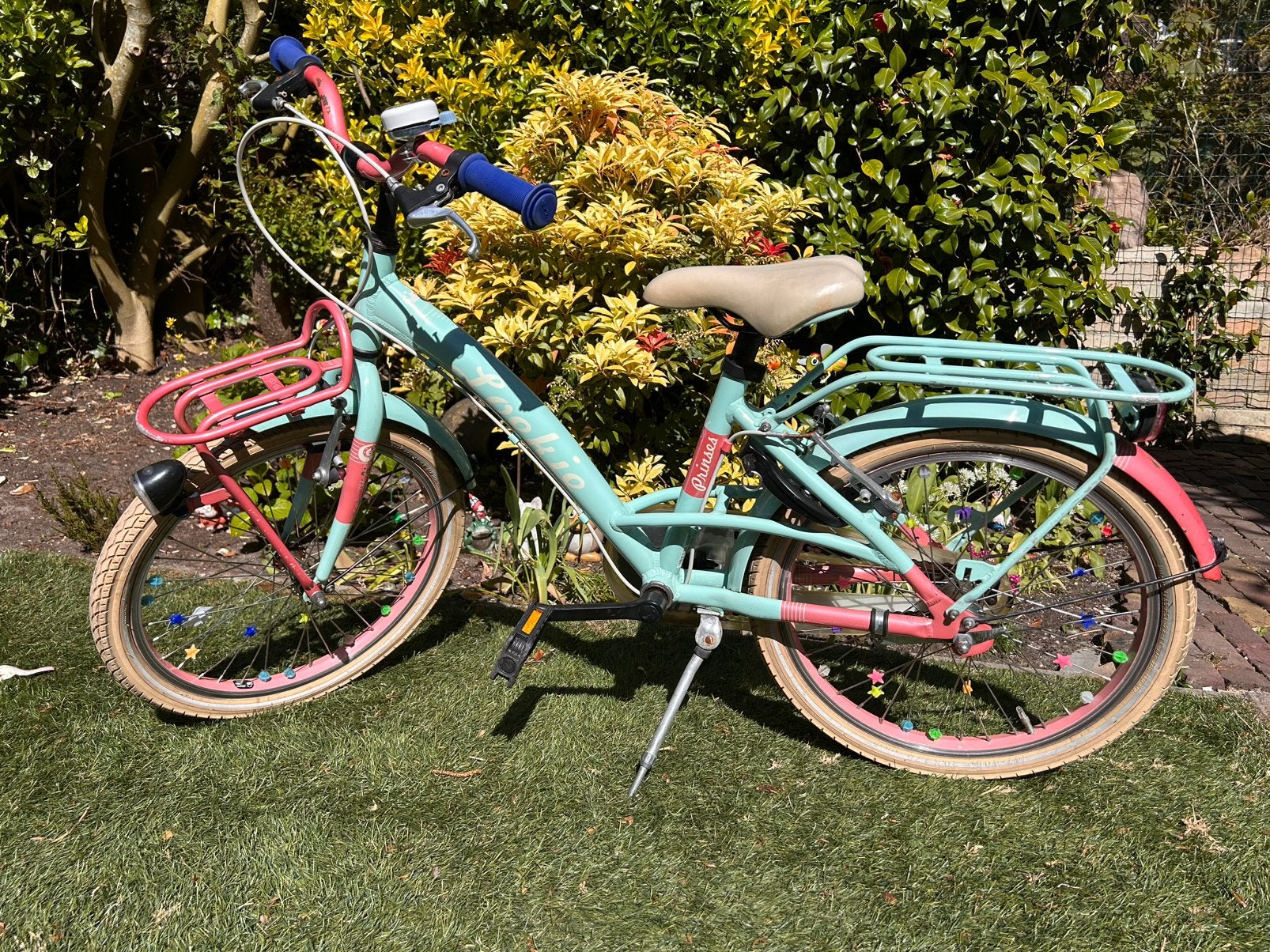Loekie Prinses kinderfiets van 20 inch., Fietsen en Brommers, Fietsen | Meisjes, Gebruikt, 20 inch, Handrem, Velgrem, Ophalen