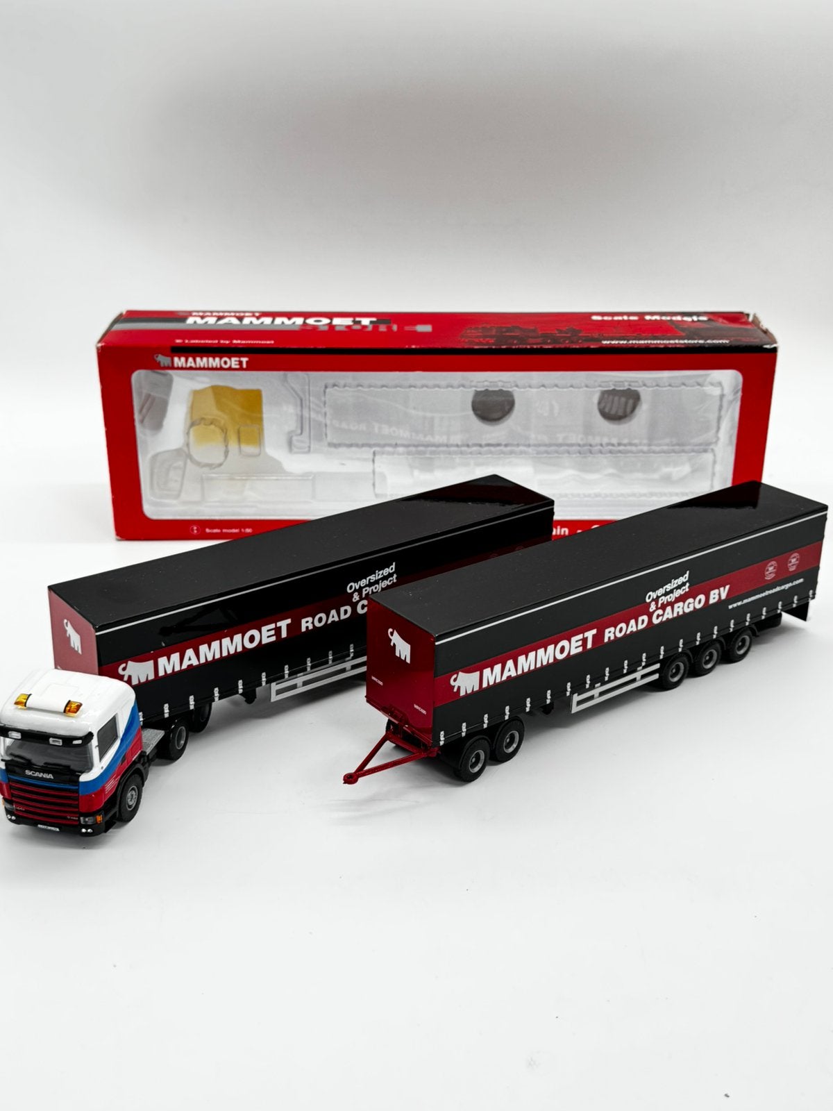 TEMA TOYS SCANIA ROAD TRAIN MAMMOET ROAD CARGO
