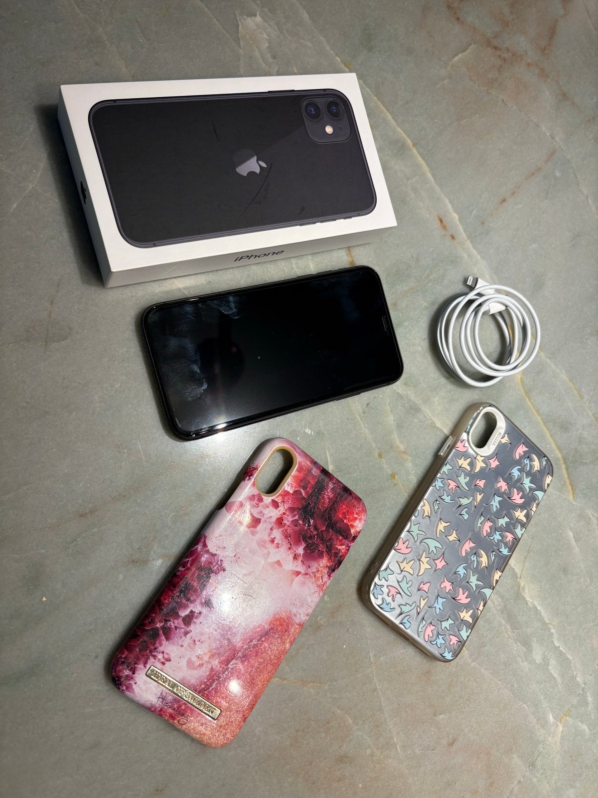 iPhone 11 64GB Zwart met doos en hoesjes, Telecommunicatie, Ophalen, Zwart, IPhone 11, Zo goed als nieuw